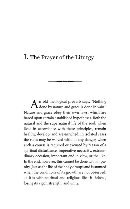 The Spirit of the Liturgy