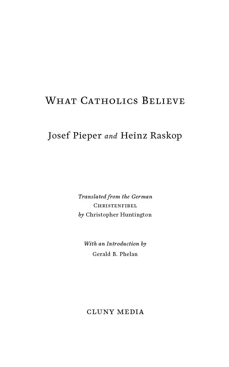 What Catholics Believe