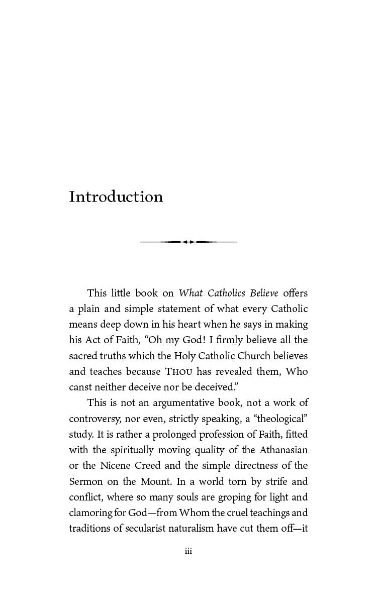 What Catholics Believe