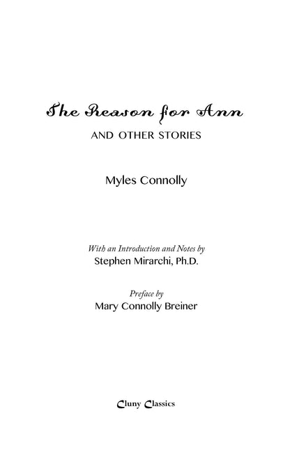 The Reason for Ann & Other Stories