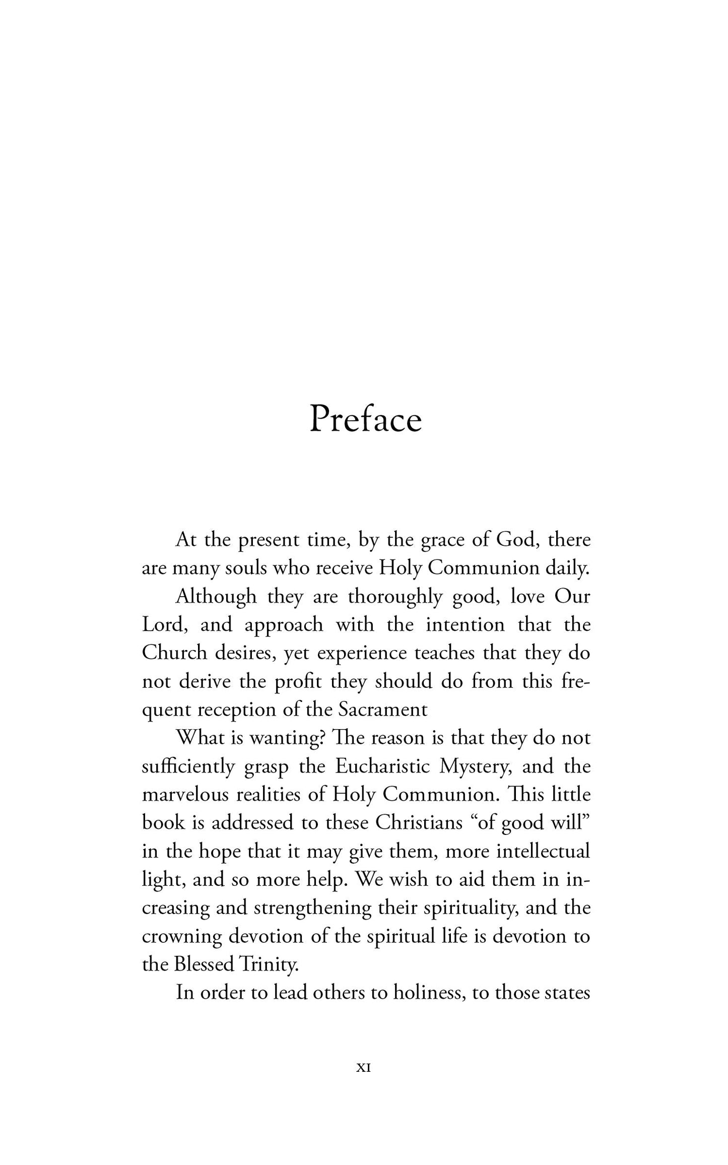 From the Eucharist to the Trinity