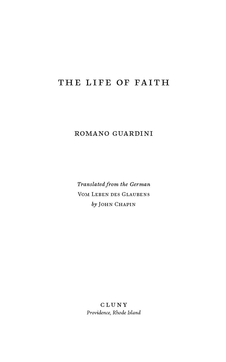 The Life of Faith
