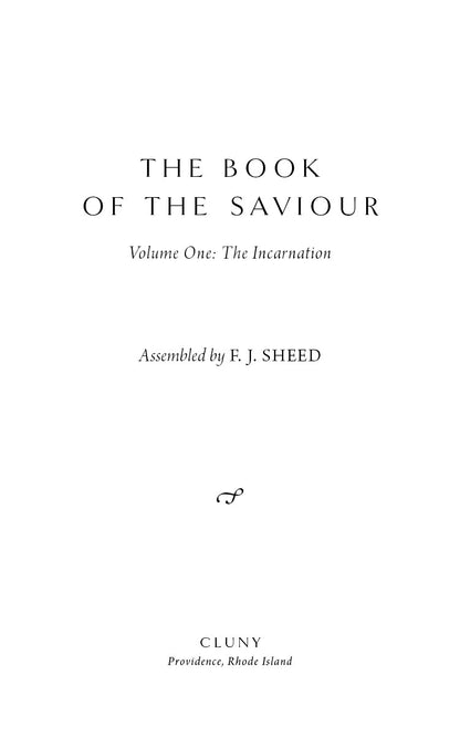 The Book of the Saviour, Volume One
