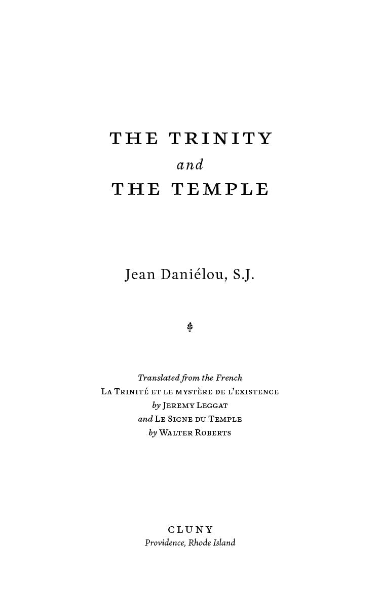 The Trinity and the Temple