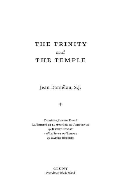 The Trinity and the Temple