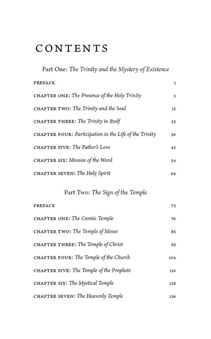 The Trinity and the Temple