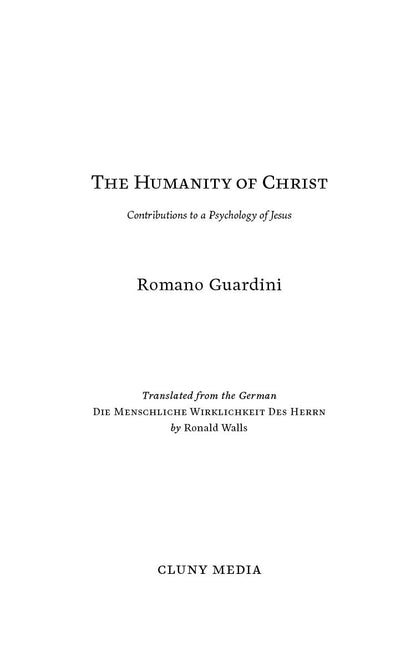 The Humanity of Christ