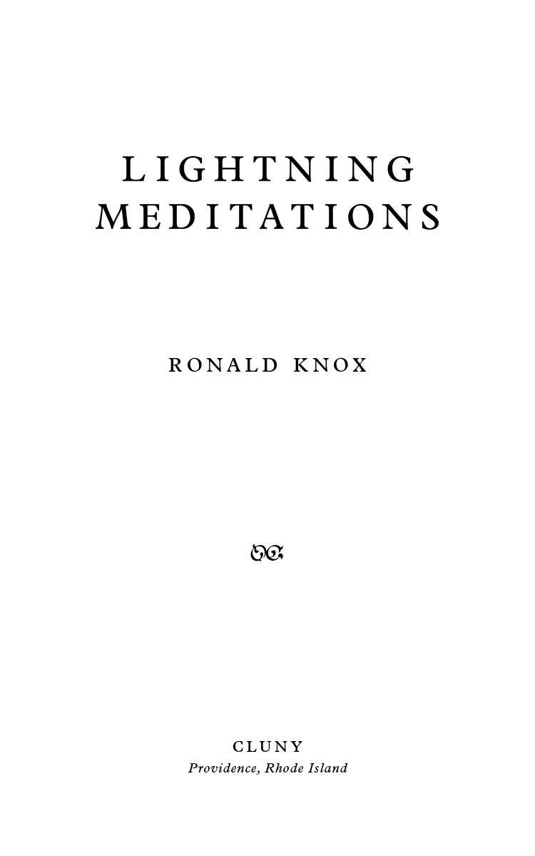 Lightning Meditations