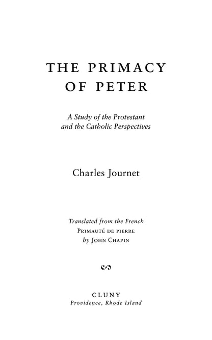 The Primacy of Peter
