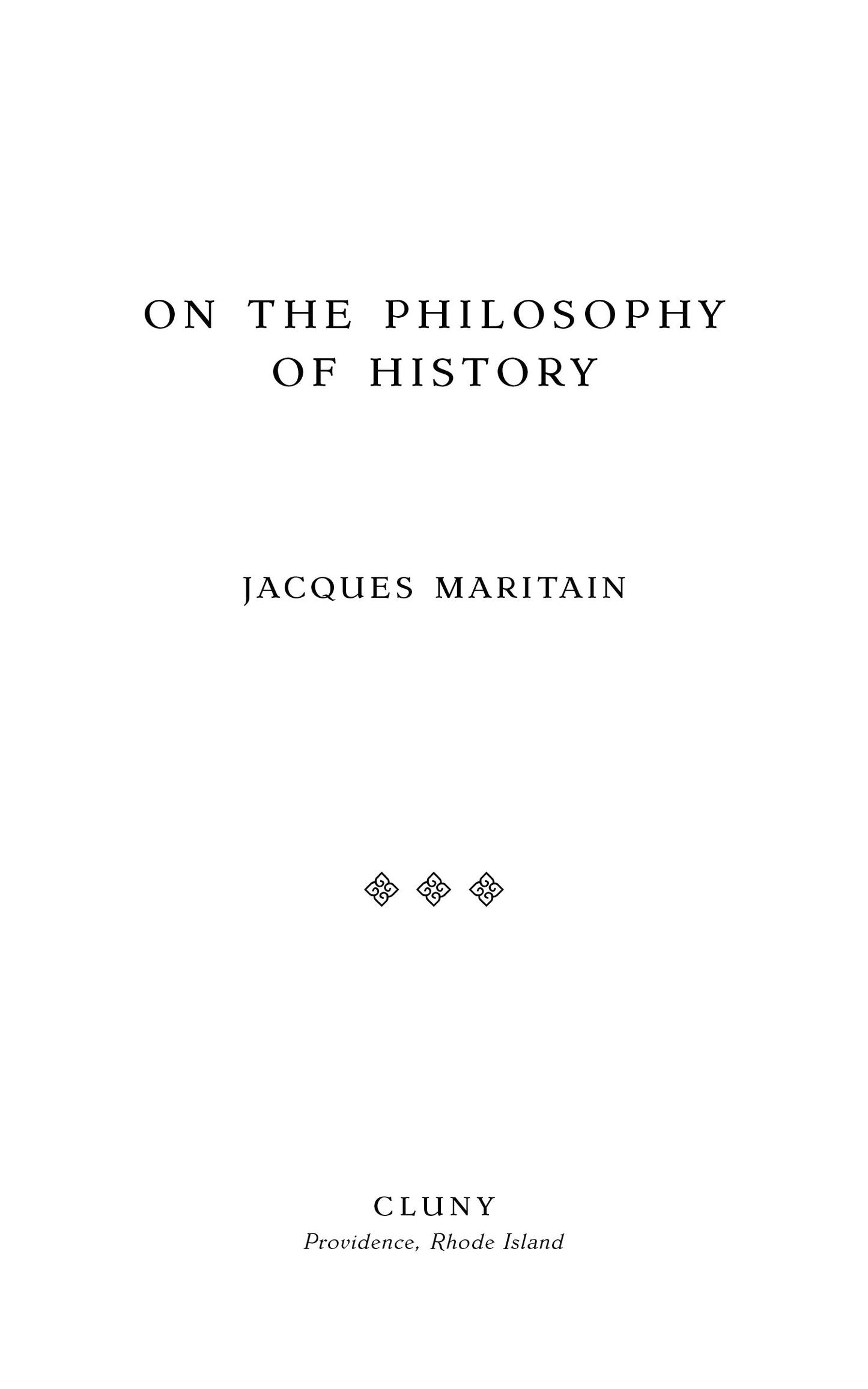 On the Philosophy of History
