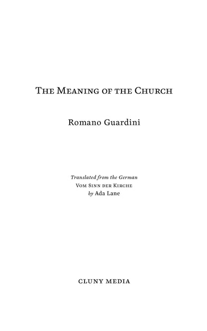 The Meaning of the Church