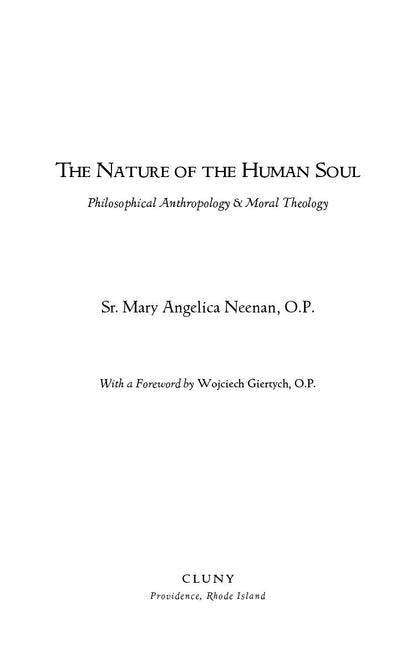 The Nature of the Human Soul