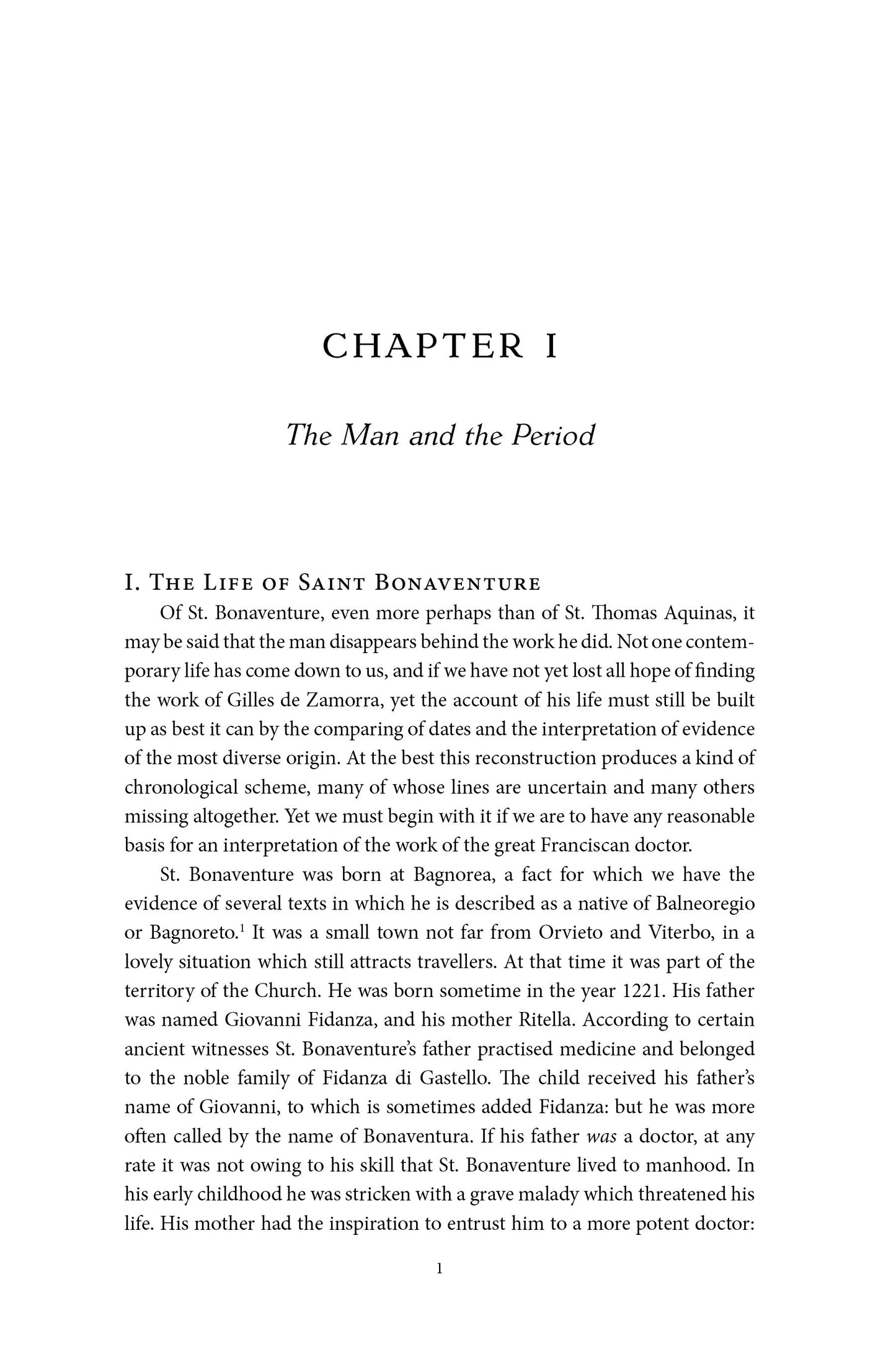 The Philosophy of Saint Bonaventure