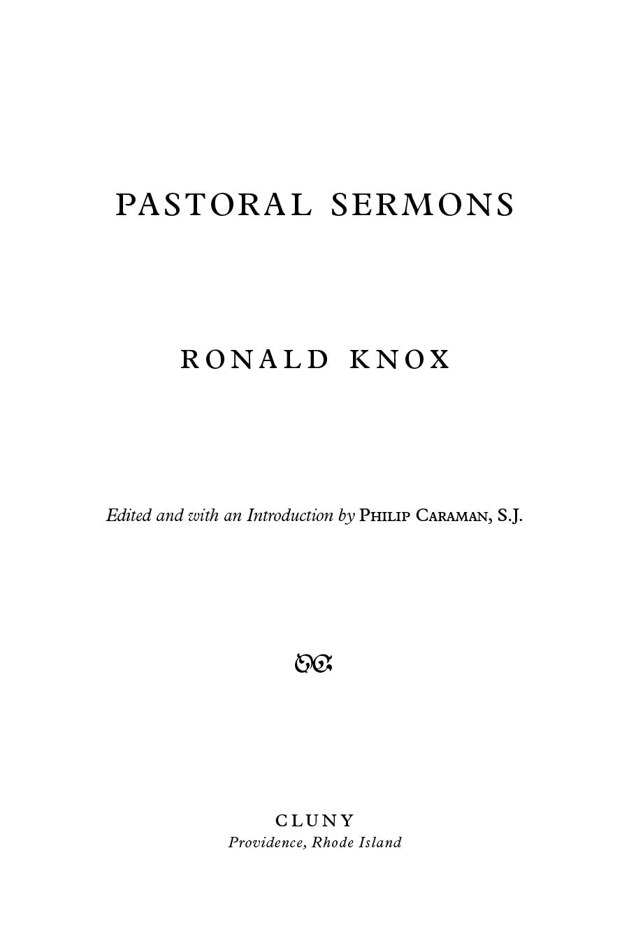 Pastoral Sermons
