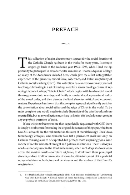 A Reader in Catholic Social Teaching