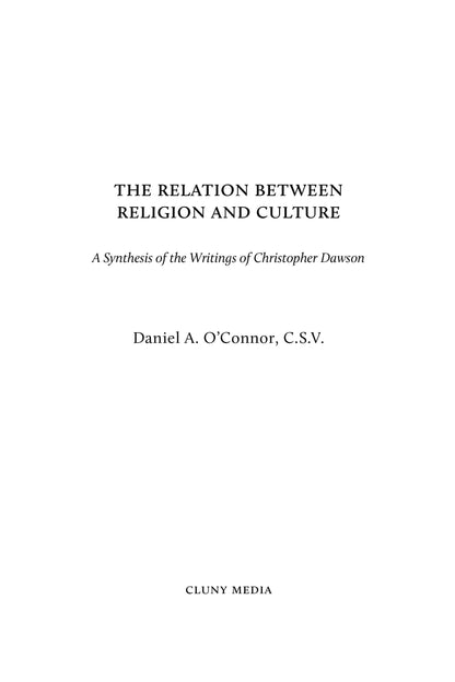 The Relation Between Religion and Culture