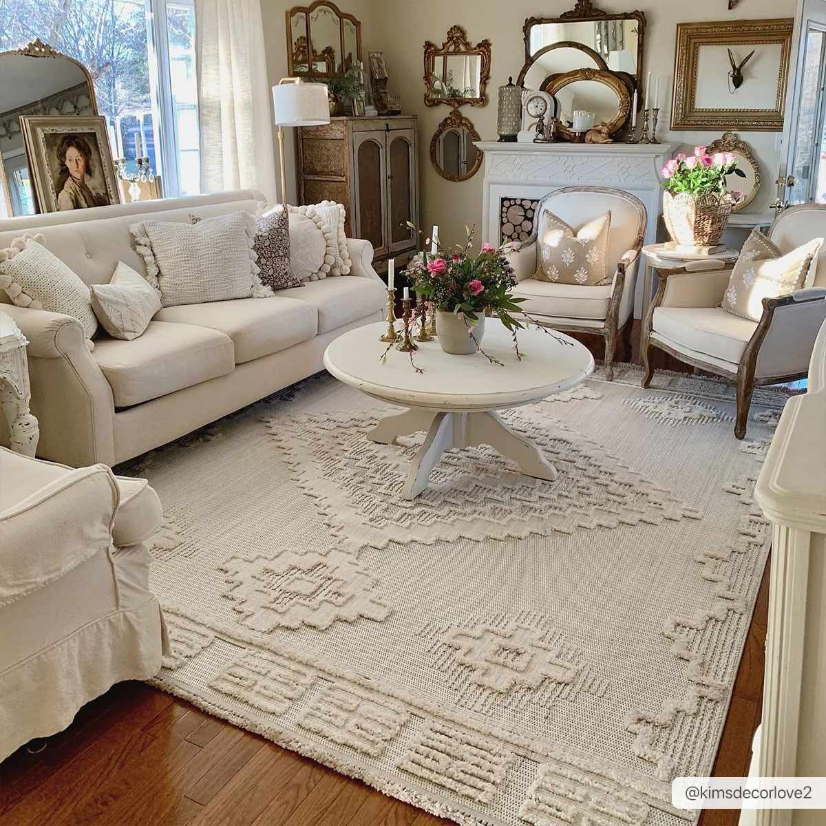 Rosales High-Low Rustic Rug - Tree of Life