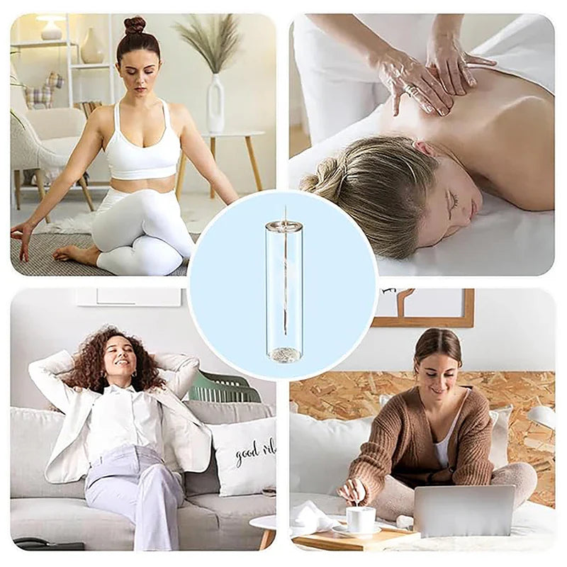Modern Glass Incense Burner Anti-Ash Flying Incense Holder with Removable Glass Ash Catcher for Home Decor Yoga Meditation - Tree of Life