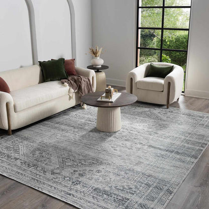 Barny Gray Blue Washable Rug - Clearance - Tree of Life