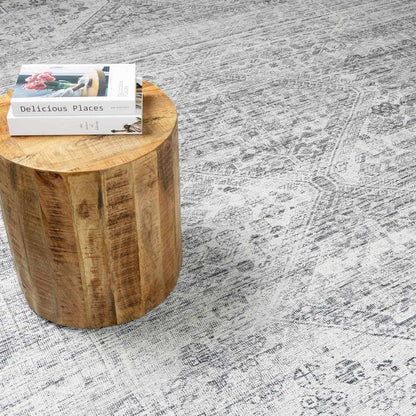 Barny Gray Blue Washable Rug - Clearance - Tree of Life