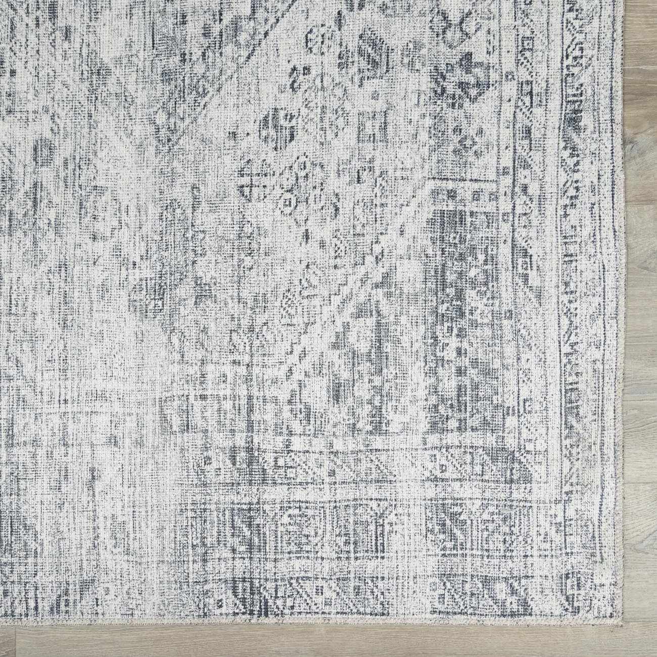 Barny Gray Blue Washable Rug - Clearance - Tree of Life