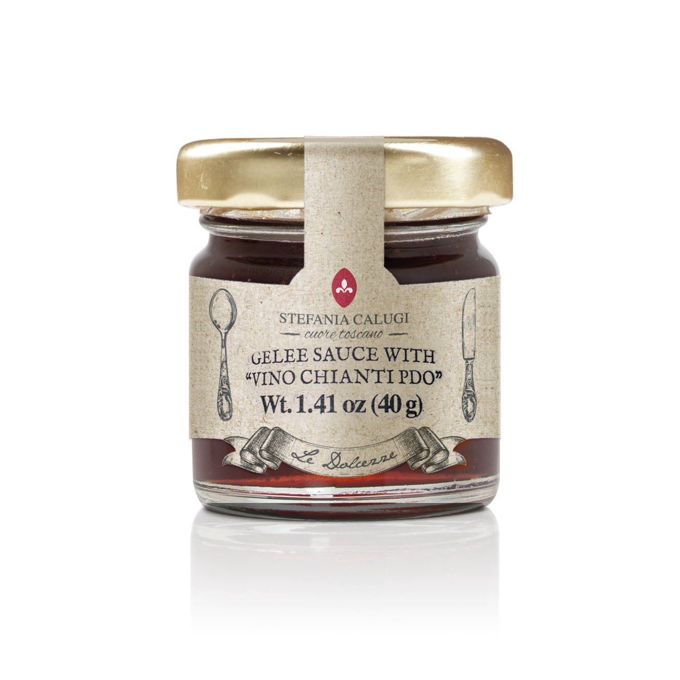 Stefania Calugi Vegan Jelly with Chianti Wine 1.41oz/40g - Tree of Life