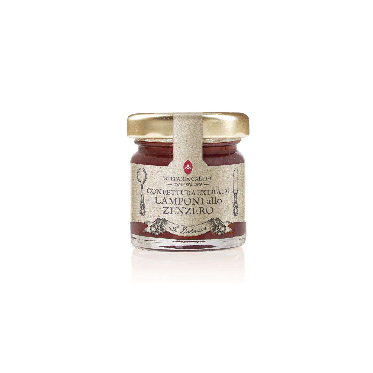 Stefania Calugi Vegan Extra Raspberry & Ginger Jam 1.41oz/40g - Tree of Life