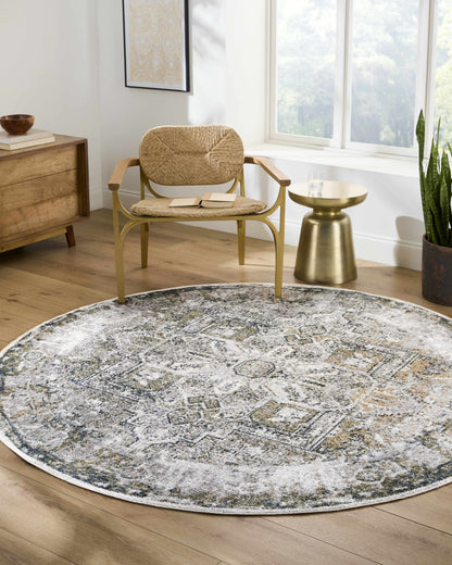 Hera Olive Boutique Washable Rug - Tree of Life