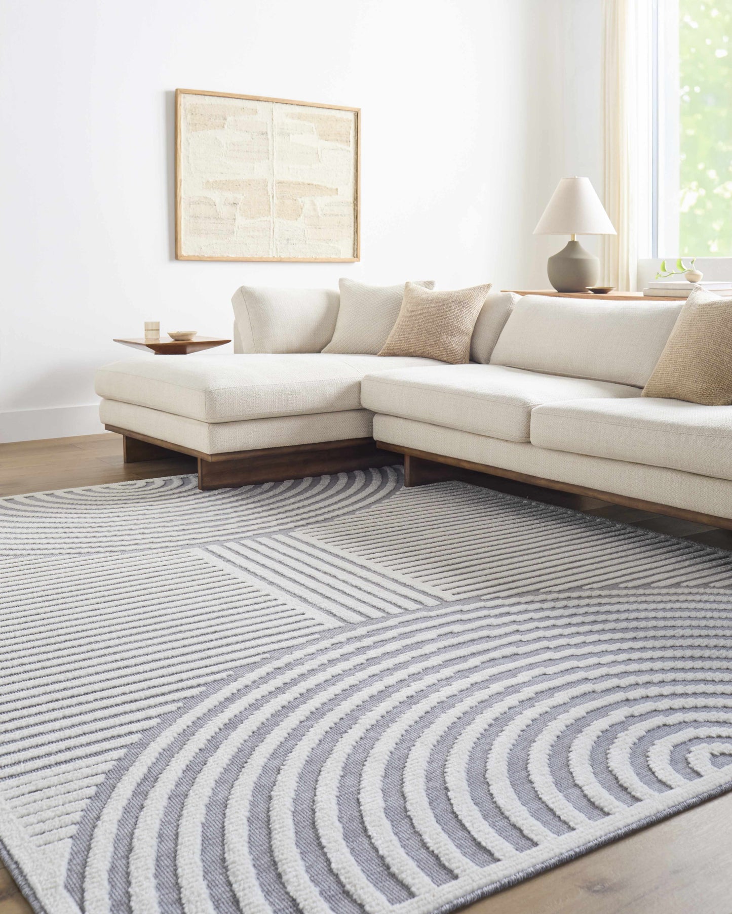 Deron Gray Rainbow Washable Rug - Tree of Life