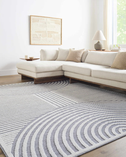 Deron Gray Rainbow Washable Rug - Tree of Life