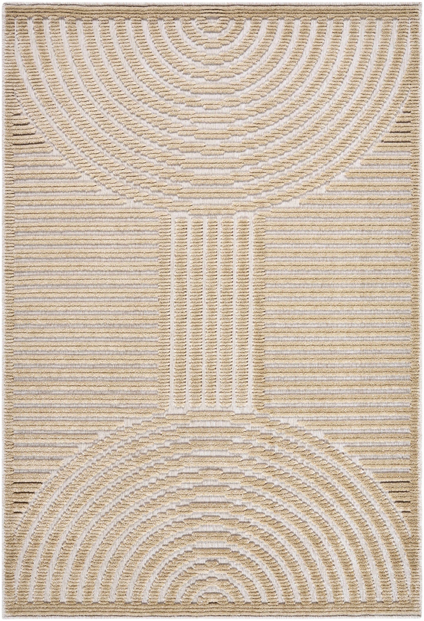 Deron Beige Washable Area Rug - Tree of Life