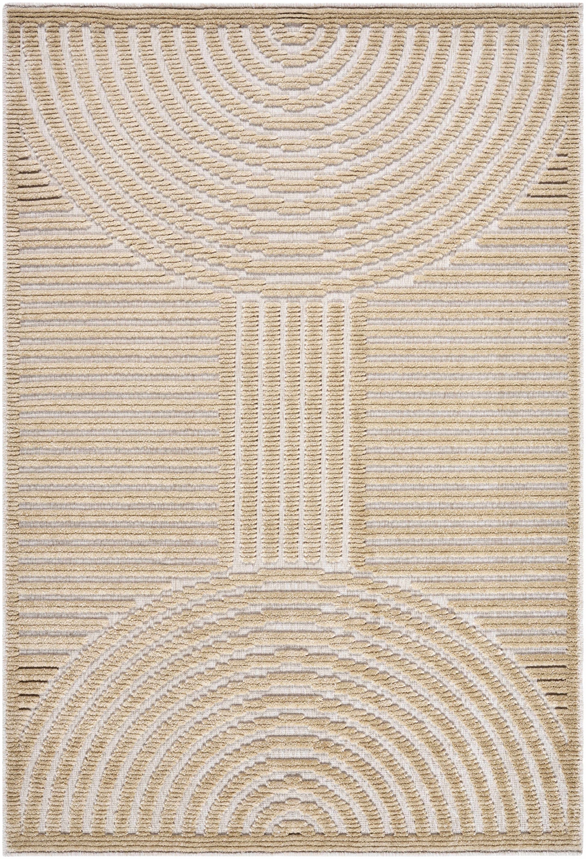 Deron Beige Washable Area Rug - Tree of Life