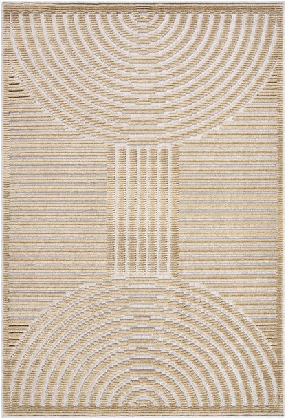 Deron Beige Washable Area Rug - Tree of Life