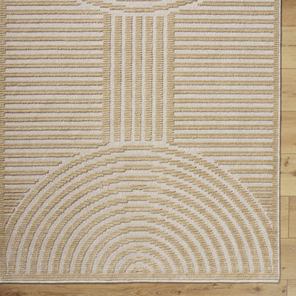 Deron Beige Washable Area Rug - Tree of Life