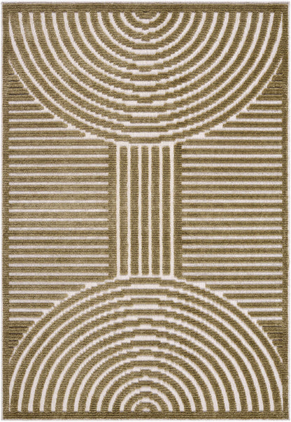 Deron Khaki Washable Area Rug - Tree of Life
