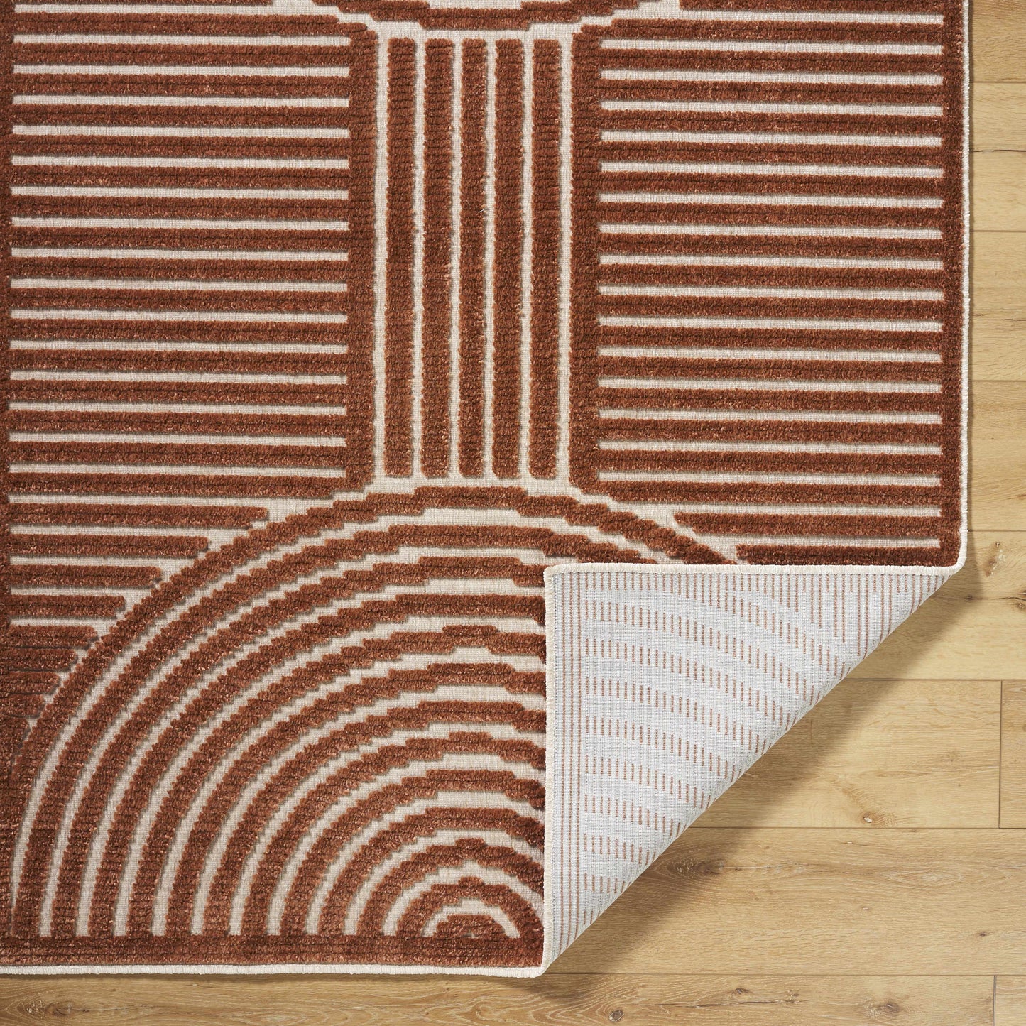 Deron Brown Washable Area Rug - Tree of Life