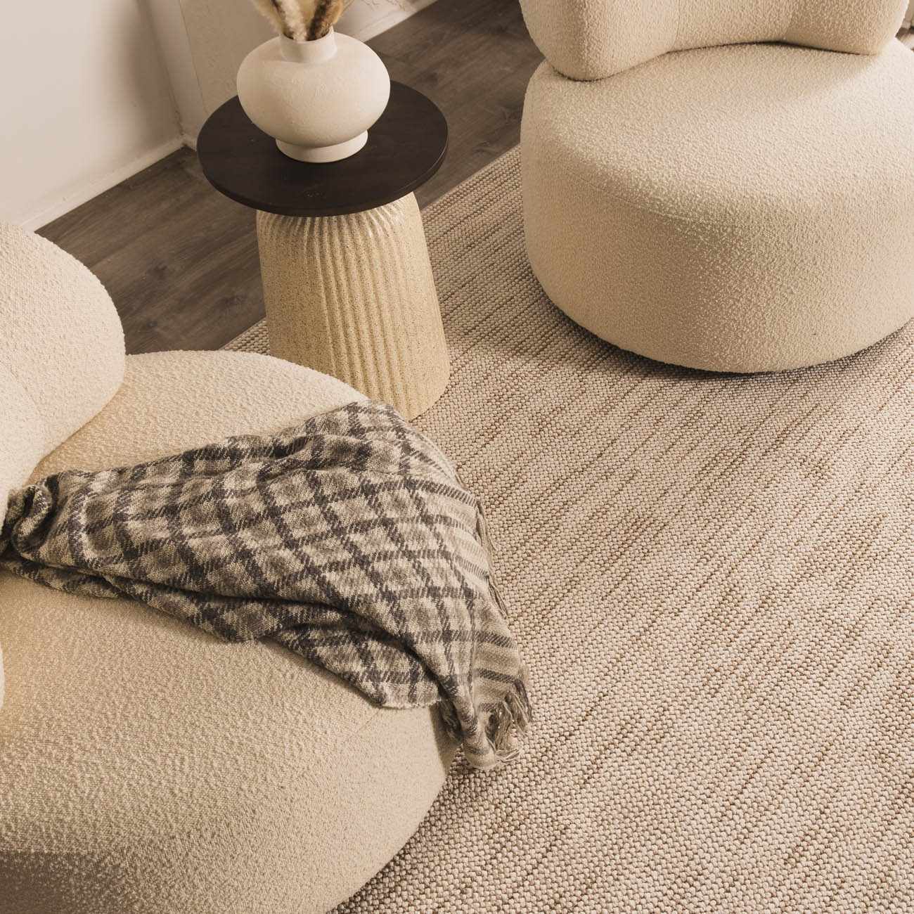 Gowan Beige Area Rug - Tree of Life