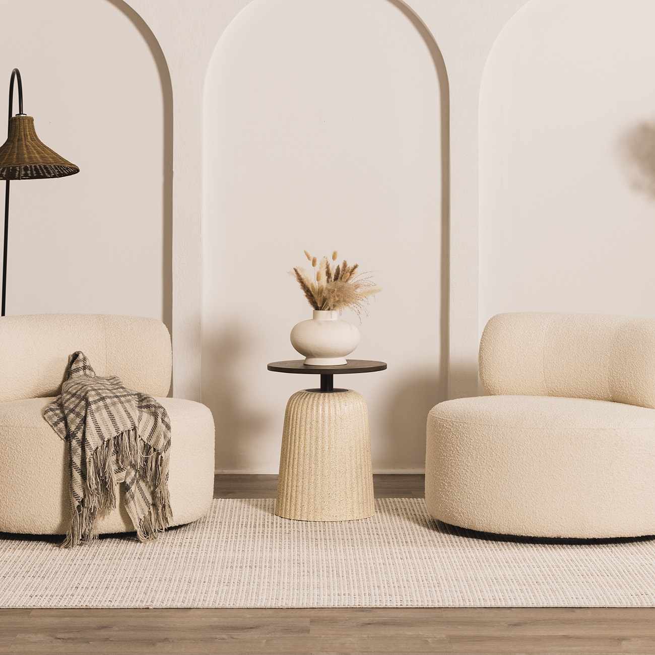 Gowan Cream Area Rug - Tree of Life