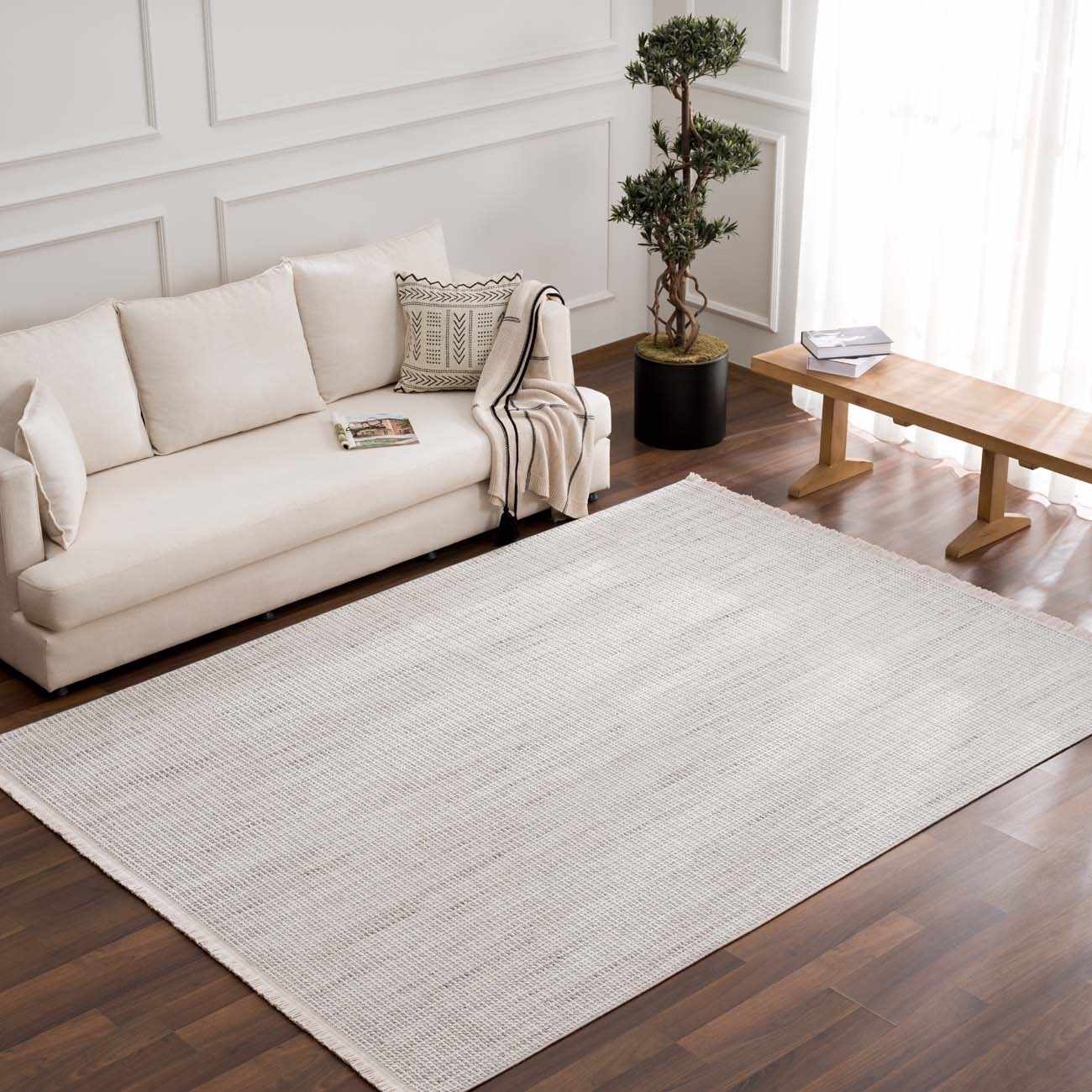 Gowan Cream Area Rug - Tree of Life