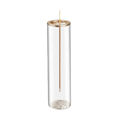 Modern Glass Incense Burner Anti-Ash Flying Incense Holder with Removable Glass Ash Catcher for Home Decor Yoga Meditation - Tree of Life