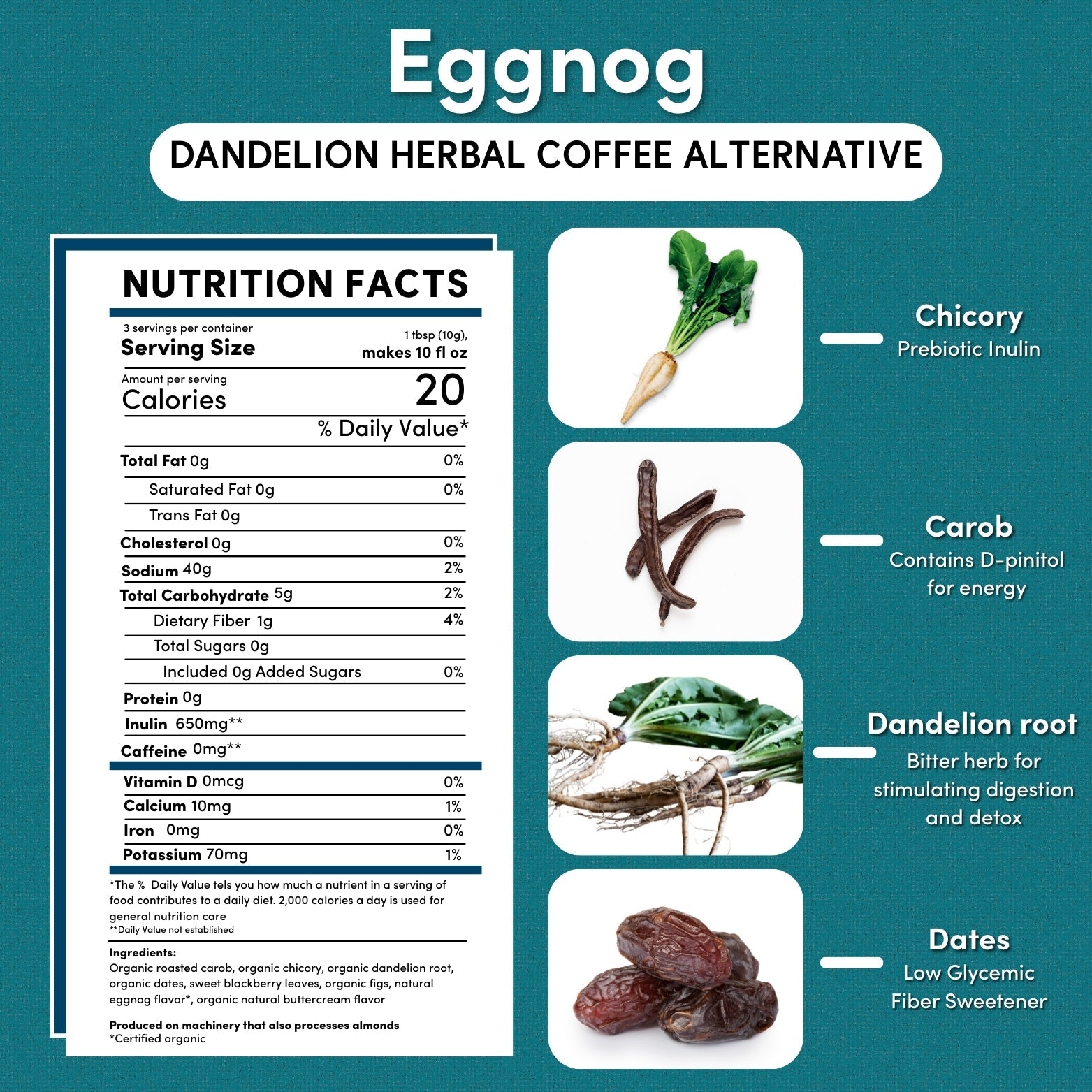 Holiday Eggnog Herbal Coffee - Tree of Life
