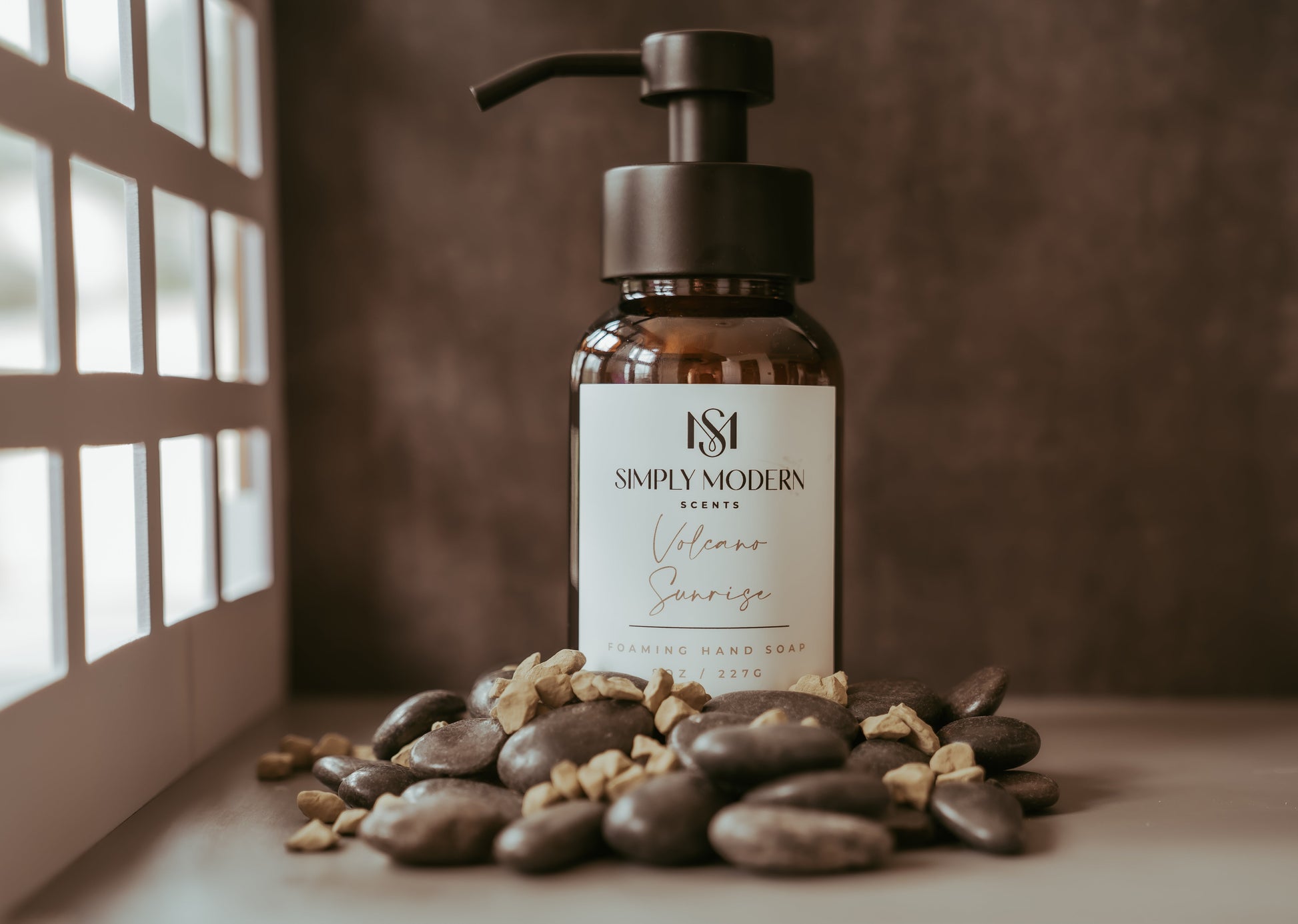 Volcano Sunrise Foaming Hand Soap | Amber Glass Bottle - Tree of Life