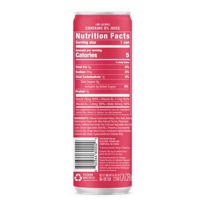Energy Drink - Sparkling Watermelon Splash  (12 cans) - Tree of Life