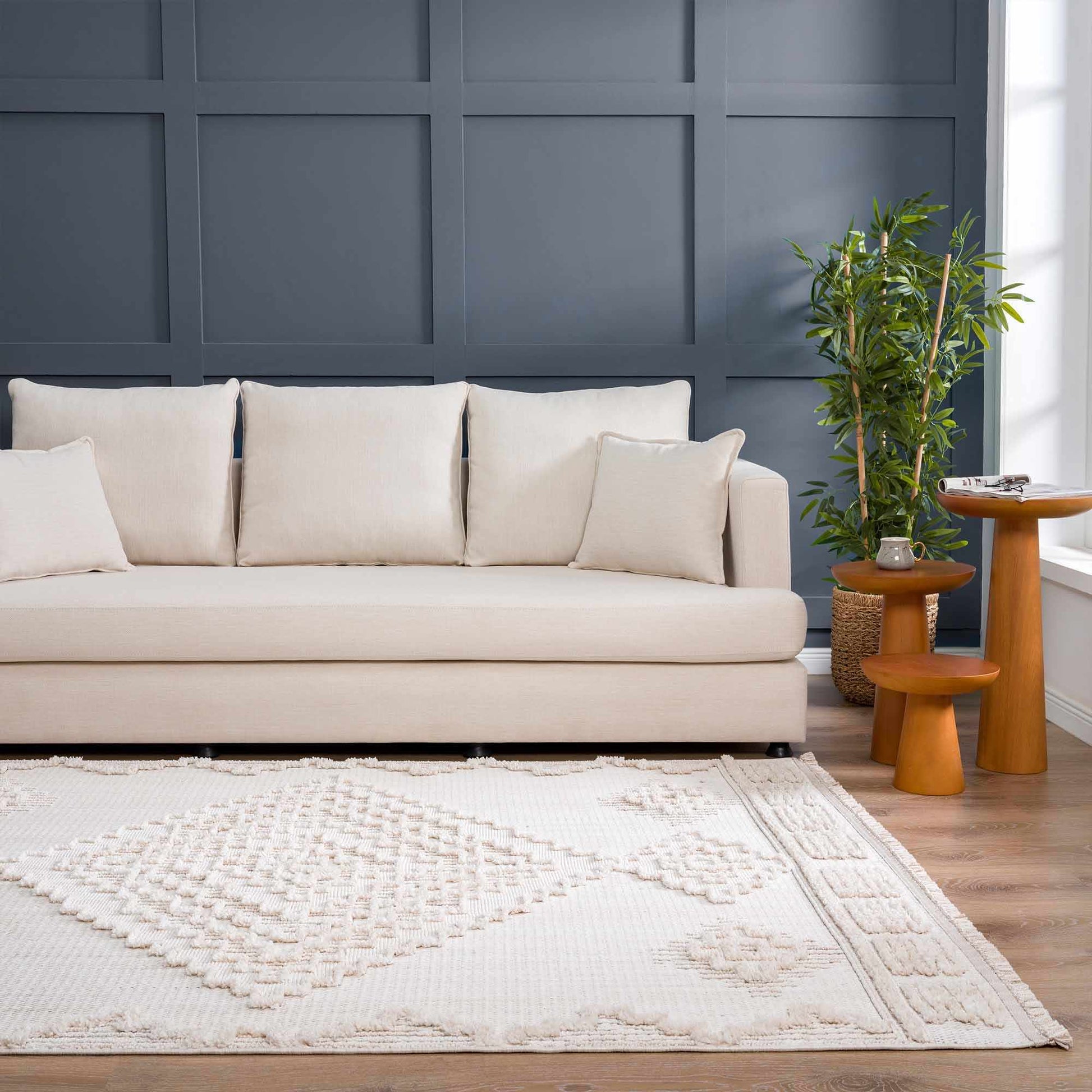 Rosales High-Low Rustic Rug - Tree of Life