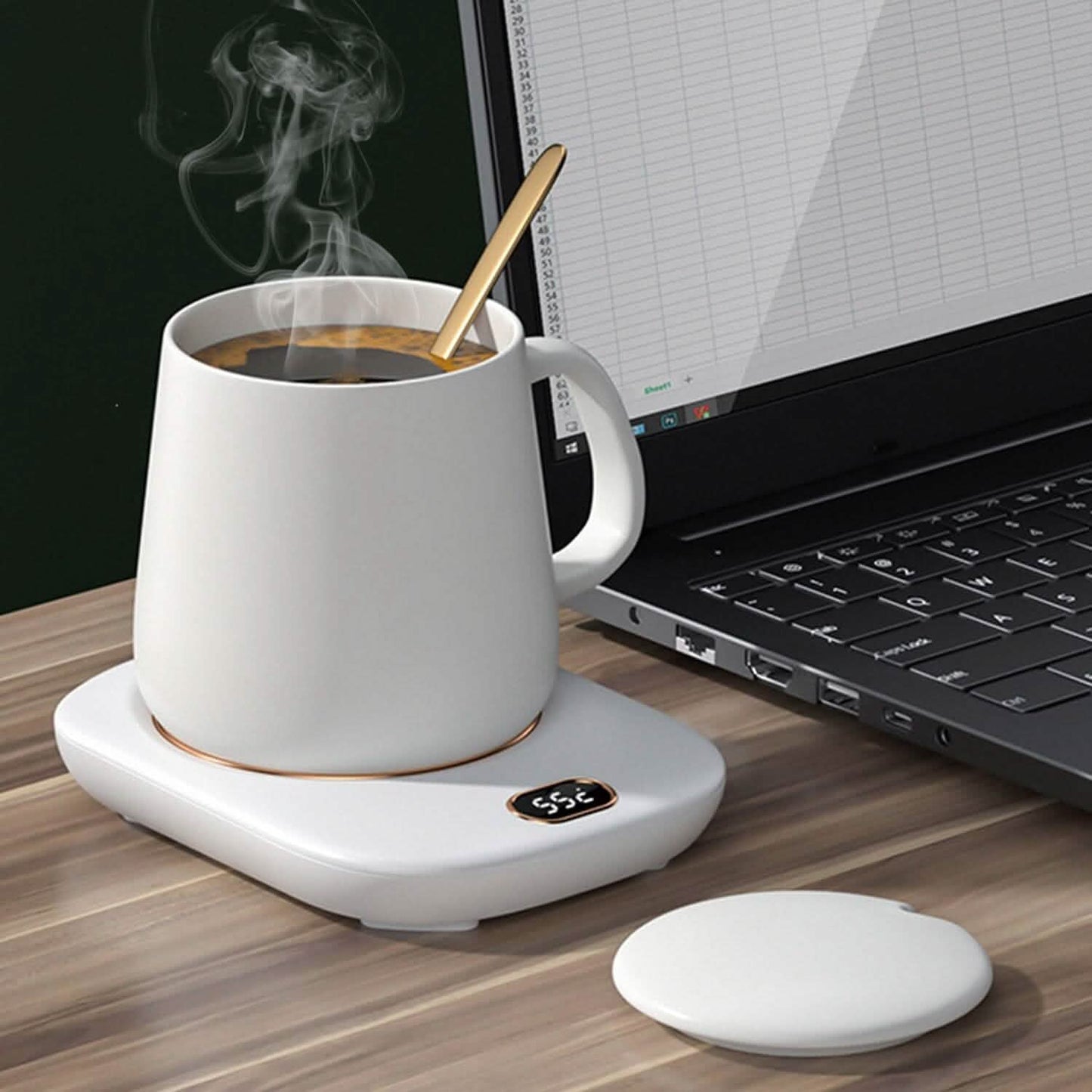 Auto Shut Off USB Coffee Mug Heating Plate with 3 Temperature Setting - Tree of Life