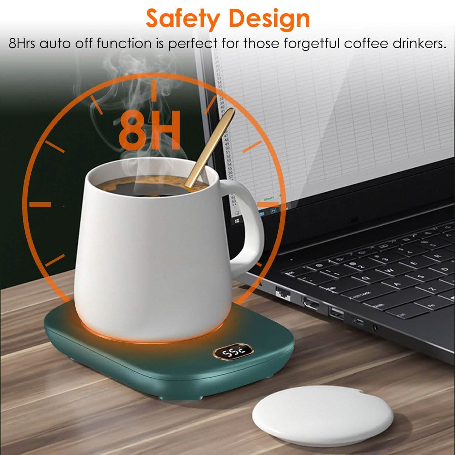 Auto Shut Off USB Coffee Mug Heating Plate with 3 Temperature Setting - Tree of Life