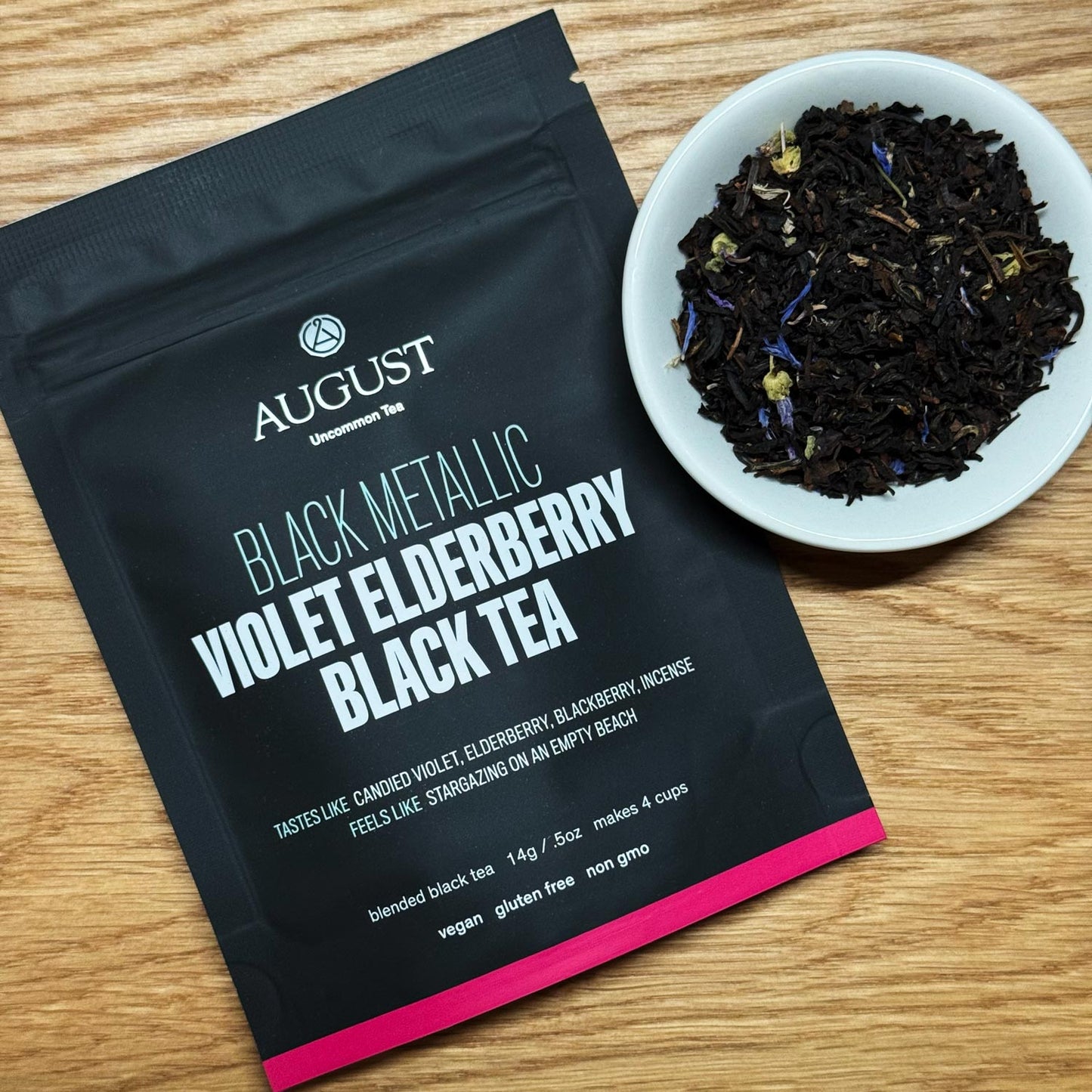 Black Metallic - Violet Elderberry Black Tea - Tree of Life