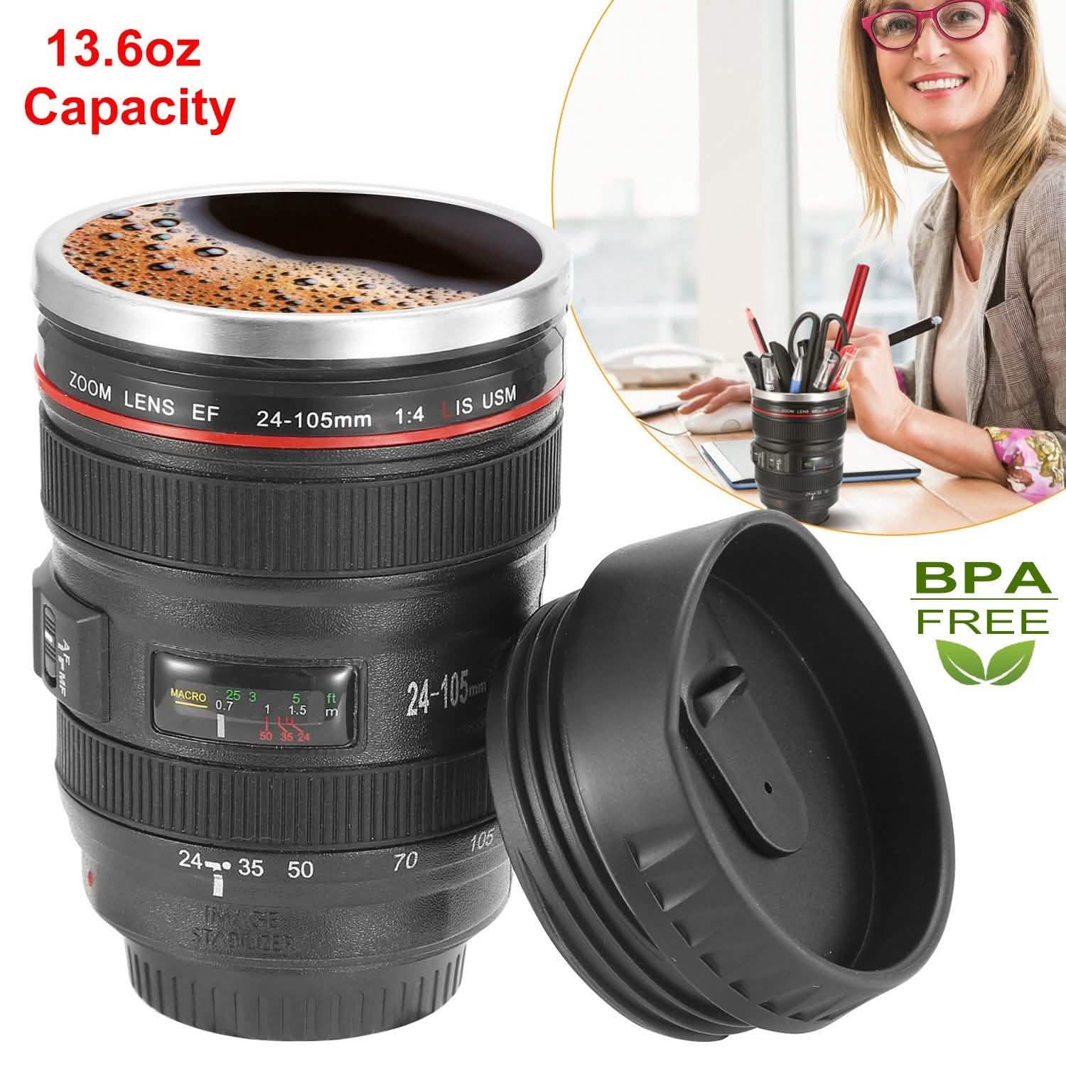 Camera Lens Coffee Mug Cup 13.6oz - Tree of Life