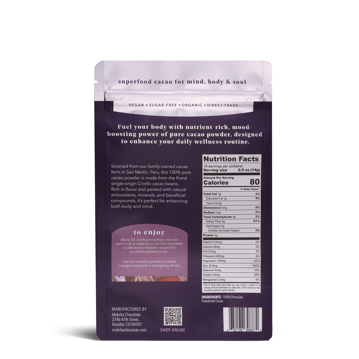 Ceremonial Reserve™ Ground Cacao Powder - Tree of Life