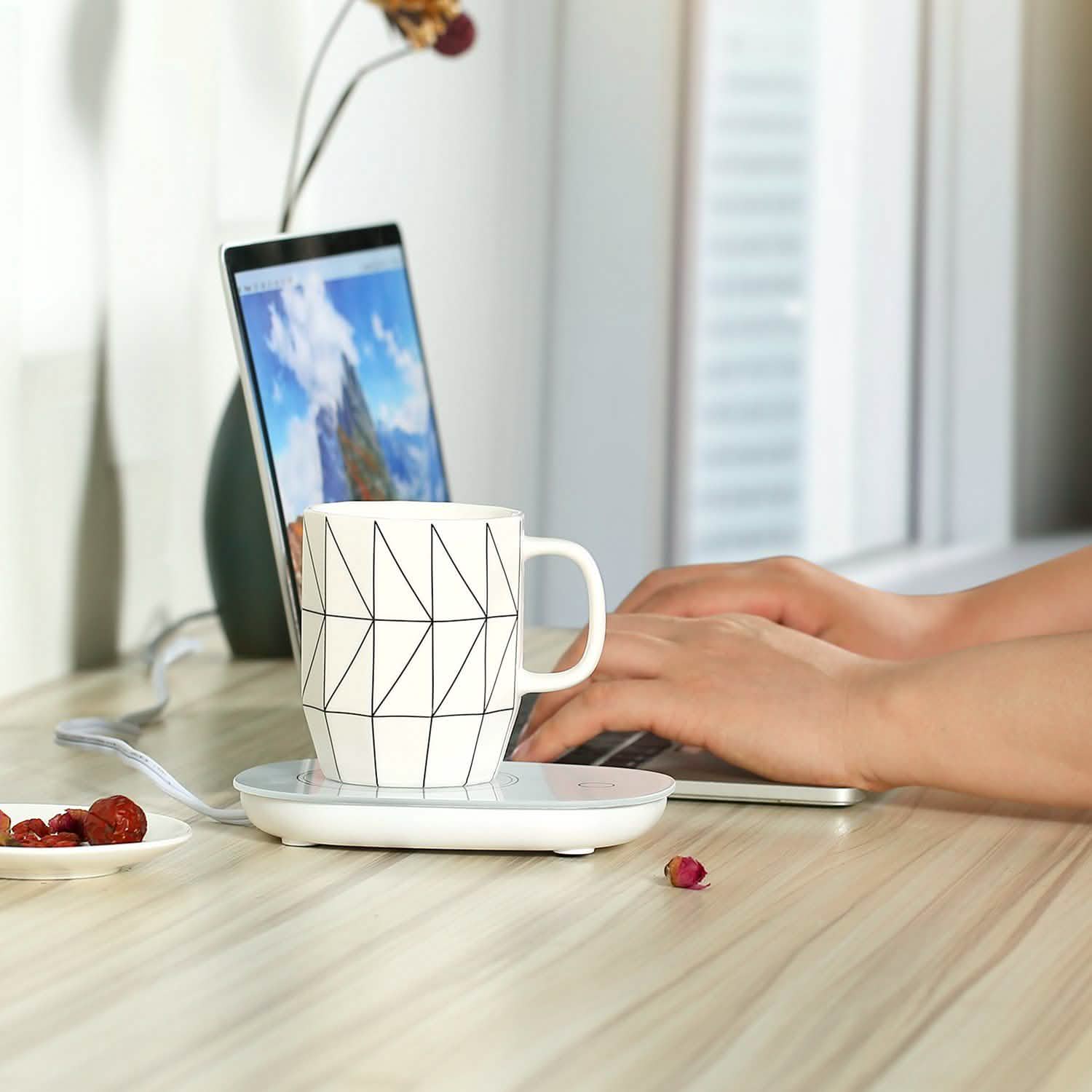 Coffee Mug Warmer Electric Heater Pad - Tree of Life